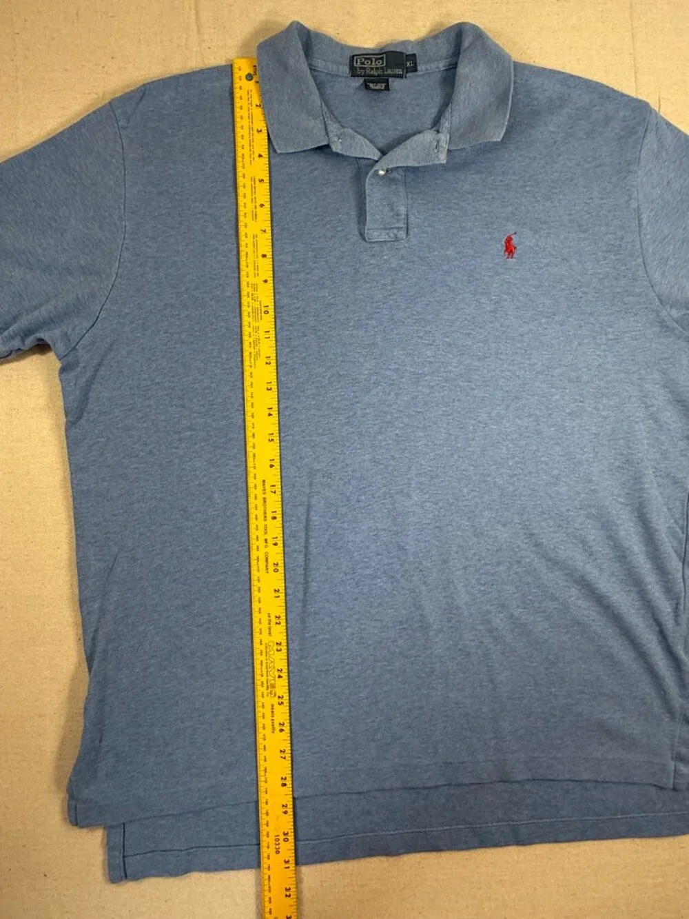 Polo Ralph Lauren Light Blue Polo Shirt Men's XL Short Sleeve Embroidered Logo